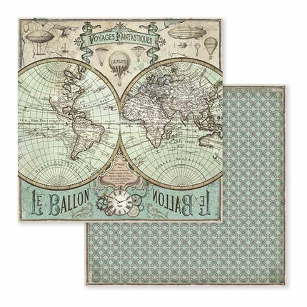 Paperpad Voyages Fantastiques Dubbelzijdig - 30,5x30,5 cm - 10 vellen