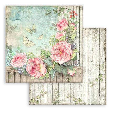 Papierblok 30,5x30,5 cm - 10 vellen - House of Roses
