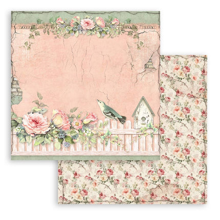 Papierblok 30,5x30,5 cm - 10 vellen - House of Roses