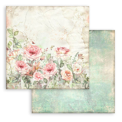 Papierblok 30,5x30,5 cm - 10 vellen - House of Roses