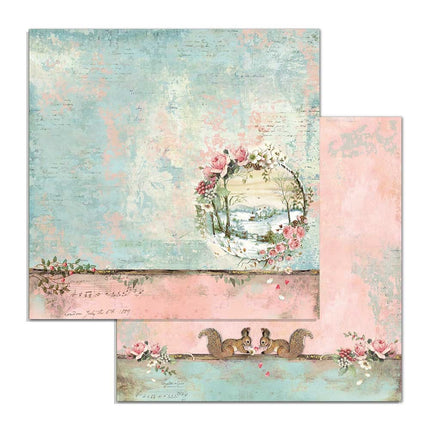 Paperpad Pink Christmas - 30,5x30,5 cm - 10 vellen