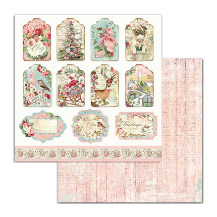 Paperpad Pink Christmas - 30,5x30,5 cm - 10 vellen