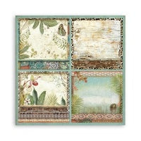 Dubbelzijdig Scrapbook Papier - Amazonia square tags