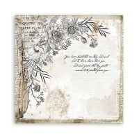 Dubbelzijdig Scrapbook Papier - Romantic Journal corner with flower