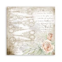 Dubbelzijdig Scrapbook Papier - Romantic Threads scissors