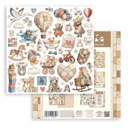 Mini Pad 6 sheets cm 30,5x30,5 (12"x12") - Baby