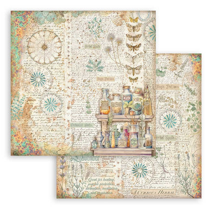 Papierblok 20,3x20,3 cm - 10 vellen - Fortune