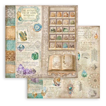 Papierblok 20,3x20,3 cm - 10 vellen - Fortune