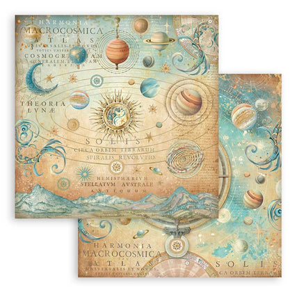 Papierblok 20,3x20,3 cm - 10 vellen - Fortune