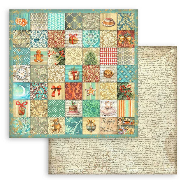 Papierblok 20,3x20,3 cm - 10 vellen -  Backgrounds Selection - The  Nutcracker