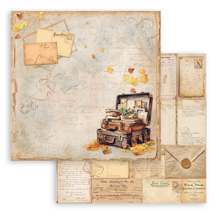 Papierblok 20,3x20,3 cm - 10 vellen - Golden Harmony