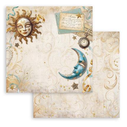 Papierblok 20,3x20,3 cm - 10 vellen - Masquerade