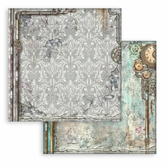 Papierblok 20,3x20,3 cm - 10 vellen -  Backgrounds Selection - Master of Magic