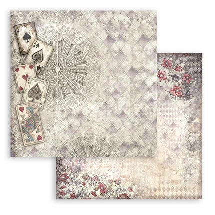 Papierblok 20,3x20,3 cm - 10 vellen -  Backgrounds Selection - Master of Magic