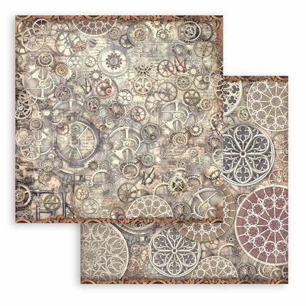 Papierblok 20,3x20,3 cm - 10 vellen -  Backgrounds Selection - Master of Magic