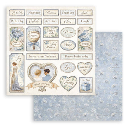 Papierblok 30,5x30,5 cm - 10 vellen - Timeless