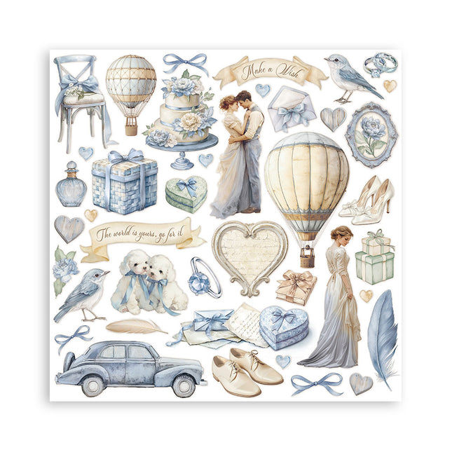 Papierblok 30,5x30,5 cm - 10 vellen - Timeless