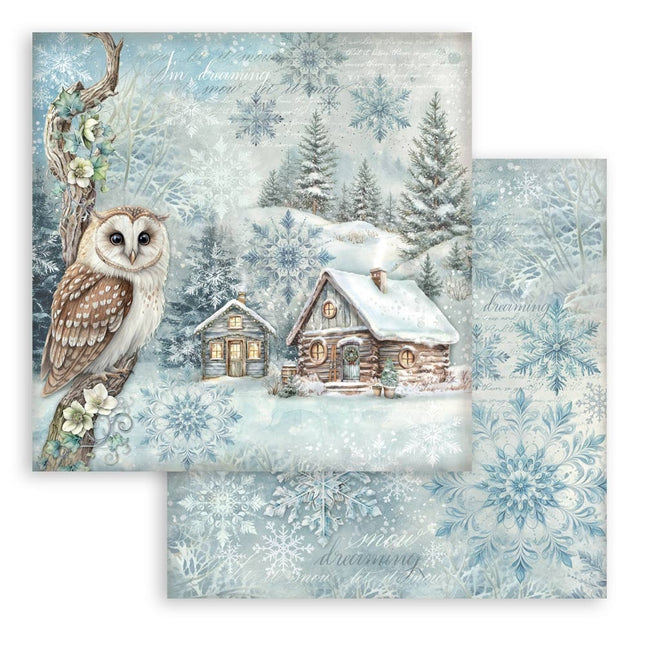 Papierblok 20,3x20,3 cm - 10 vellen - The Owl's House