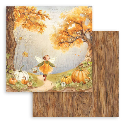 Papierblok 20,3x20,3 cm - 10 vellen - Whispering woods