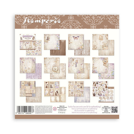 Papierblok 20,3x20,3 cm - 10 vellen - Quiet Days