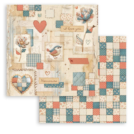 Scrapbooking Small Pad 10 sheets cm 20,3X20,3 (8"X8") - Family