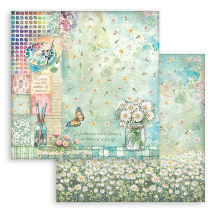 Scrapbooking Small Pad 10 sheets cm 20,3X20,3 (8"X8") - Daisy Art