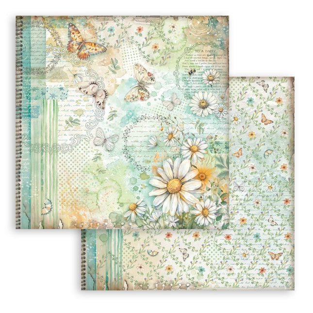 Scrapbooking Small Pad 10 sheets cm 20,3X20,3 (8"X8") - Daisy Art