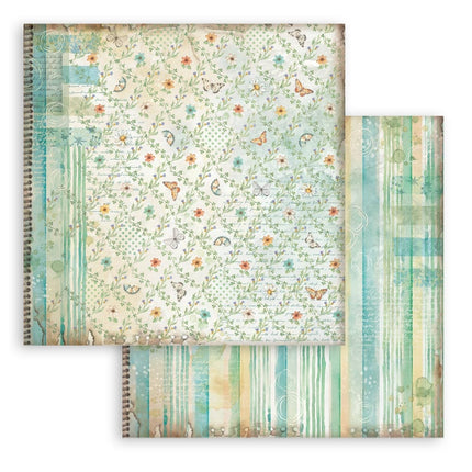 Scrapbooking Small Pad 10 sheets cm 20,3X20,3 (8"X8") Backgrounds Selection - Daisy Art