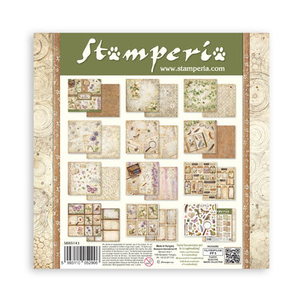 Scrapbooking Printed Pad for Art and Craft 10 sheets cm 20,3X20,3 (8"X8") - All Around