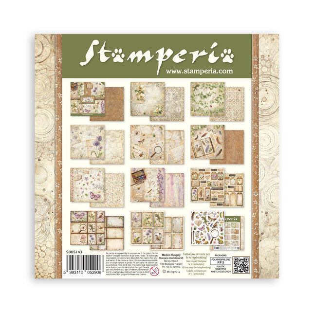 Scrapbooking Printed Pad for Art and Craft 10 sheets cm 20,3X20,3 (8"X8") - All Around