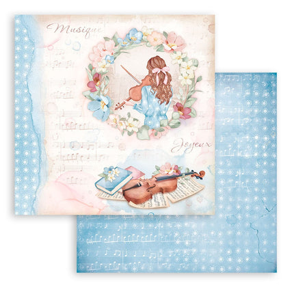 Papierblok 20,3x20,3 cm - 10 vellen - Create Happiness Oh lá lá