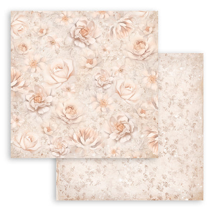 Papierblok 20,3x20,3 cm - 10 vellen - Romance Forever