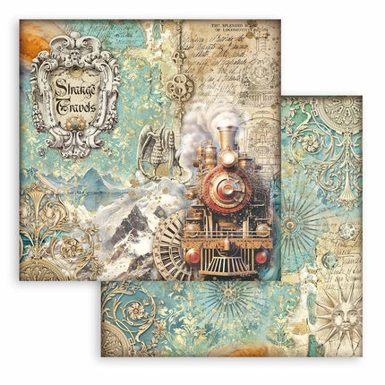 Papierblok 20,3x20,3 cm - 10 vellen - Sir Vagabond in Fantasy World