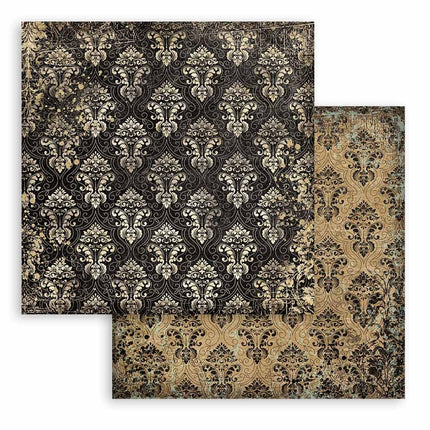 Papierblok 20,3x20,3 cm - 10 vellen -  Backgrounds Selection - Sir Vagabond in Fantasy World