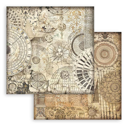 Papierblok 20,3x20,3 cm - 10 vellen -  Backgrounds Selection - Sir Vagabond in Fantasy World