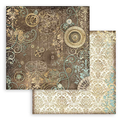 Papierblok 20,3x20,3 cm - 10 vellen -  Backgrounds Selection - Sir Vagabond in Fantasy World
