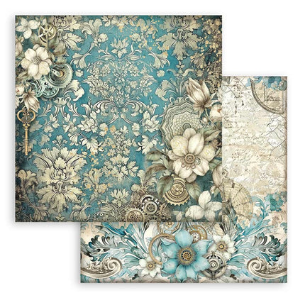 Papierblok 20,3x20,3 cm - 10 vellen -  Backgrounds Selection - Sir Vagabond in Fantasy World