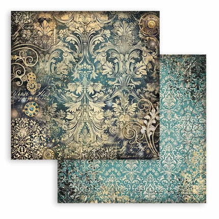 Papierblok 20,3x20,3 cm - 10 vellen -  Backgrounds Selection - Sir Vagabond in Fantasy World