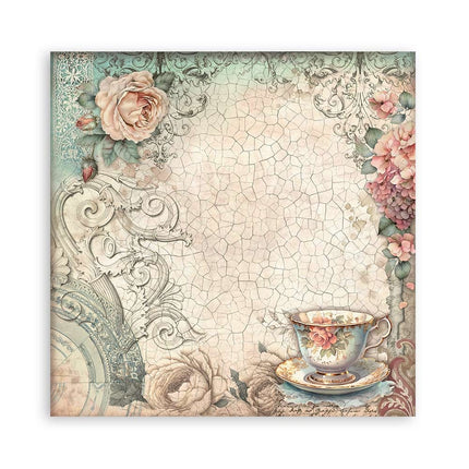 Papierblok 20,3x20,3 cm - 22 vellen - Single Face Brocante Antiques