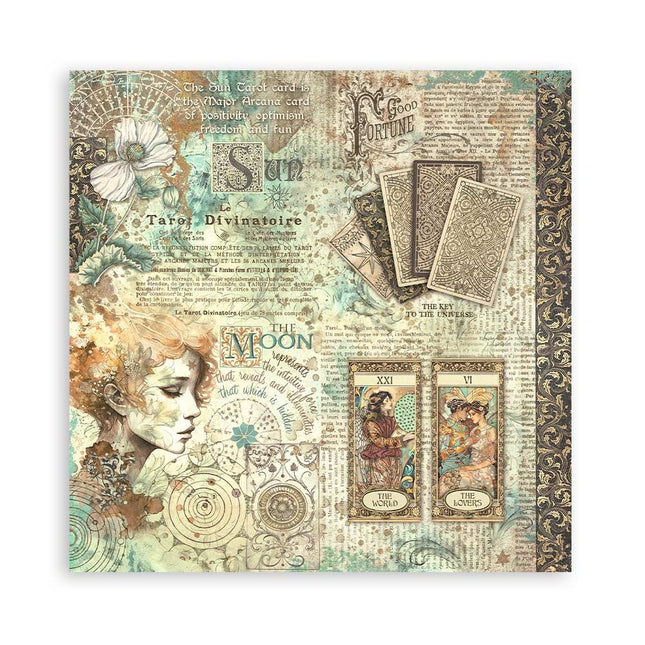 Papierblok 20,3x20,3 cm - 22 vellen - Single Face Fortune