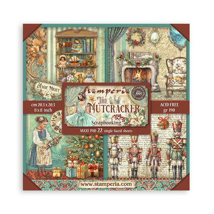 Papierblok 20,3x20,3 cm - 22 vellen - Single Face The Nutcracker