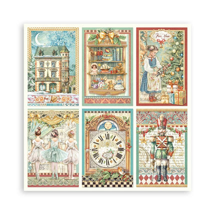 Papierblok 20,3x20,3 cm - 22 vellen - Single Face The Nutcracker