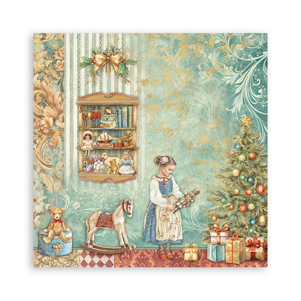 Papierblok 20,3x20,3 cm - 22 vellen - Single Face The Nutcracker