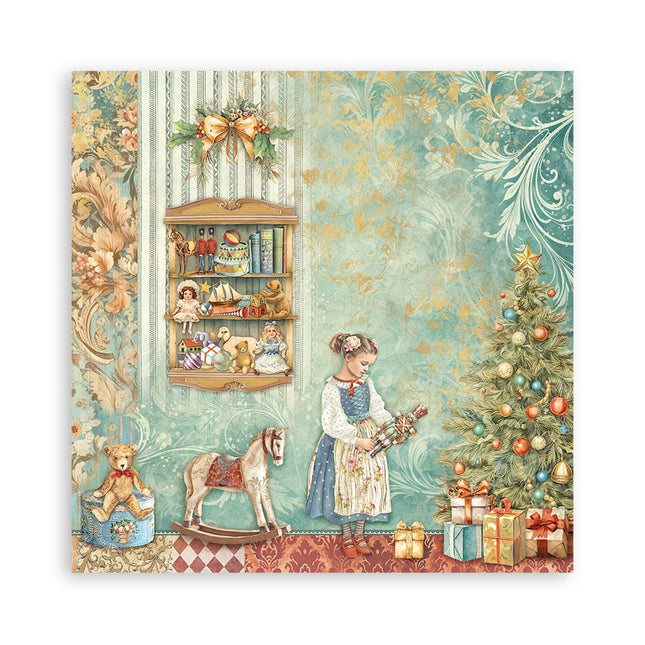 Papierblok 20,3x20,3 cm - 22 vellen - Single Face The Nutcracker