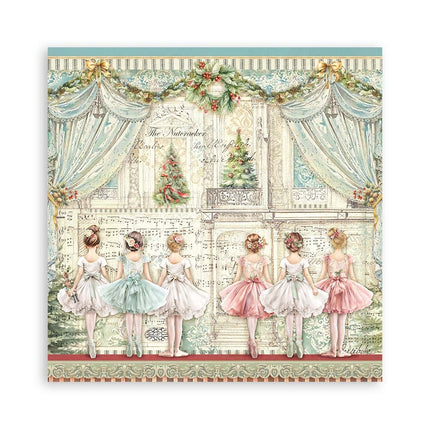 Papierblok 20,3x20,3 cm - 22 vellen - Single Face The Nutcracker
