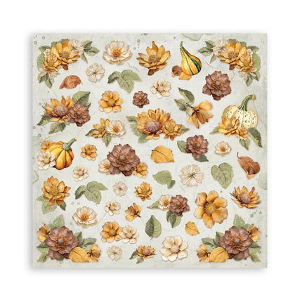 Papierblok 20,3x20,3 cm - 22 vellen - Single Face Golden Harmony