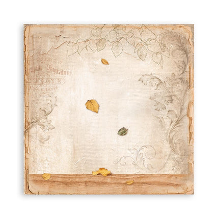 Papierblok 20,3x20,3 cm - 22 vellen - Single Face Golden Harmony