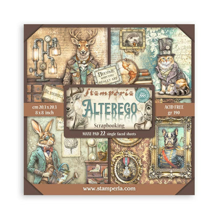 Papierblok 20,3x20,3 cm - 22 vellen - Single Face Alterego
