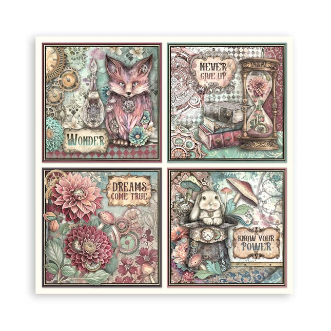 Papierblok 20,3x20,3 cm - 22 vellen - Single Face Master of Magic