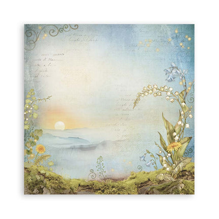 Papierblok 20,3x20,3 cm - 22 vellen - Single Face Hidden Grove